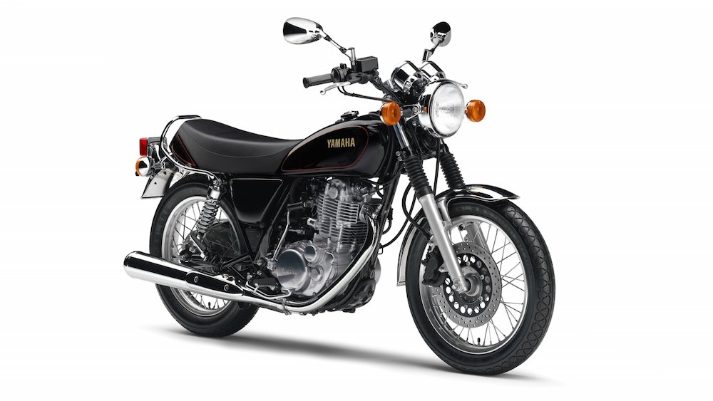 And here's a stock SR400...