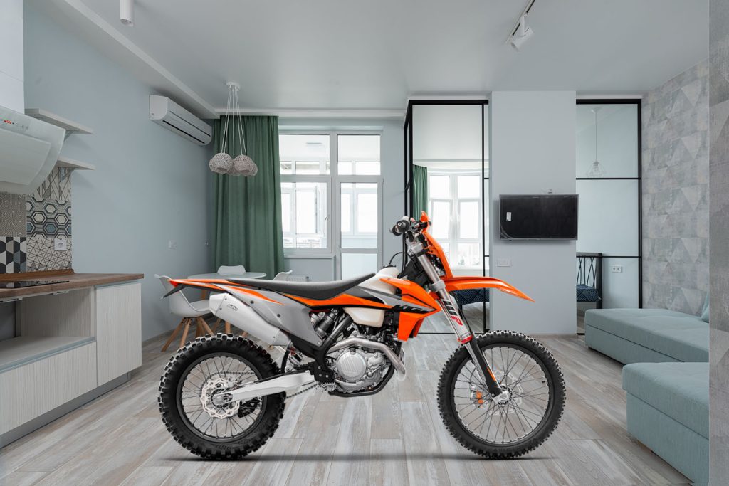 keep your bike in the living room