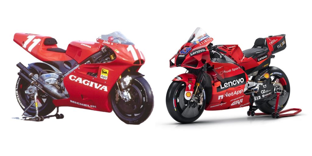 GP bikes of yesterday vs today