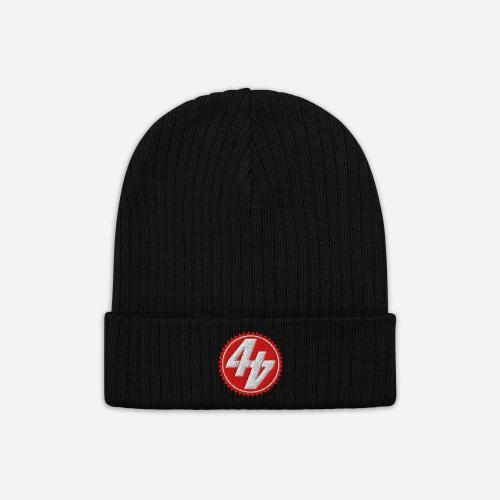 44Teeth Organic Cotton Red Sprocket Beanie