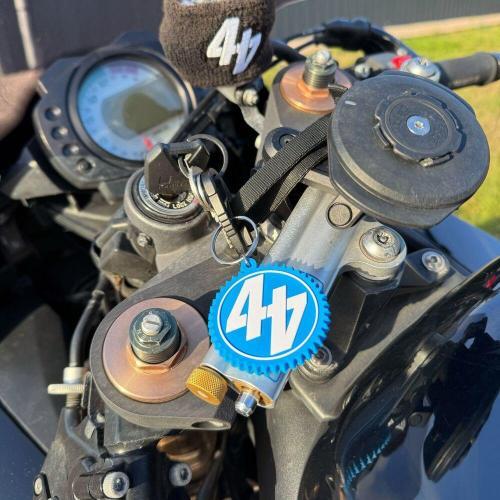 44Teeth Blue Sprocket Keyring