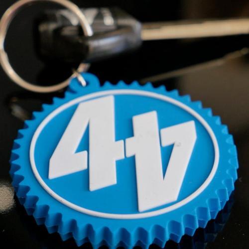 44Teeth Blue Keyring