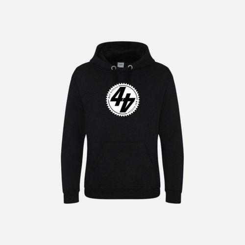 44Teeth Classic White Sprocket Hoody